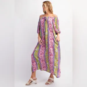💥 Easel “Secret Garden Maxi” Dress | Pink