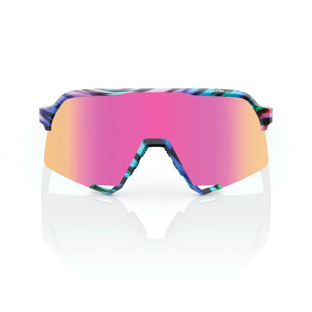 100% S3 - Peter Sagan LE Soft Tact Tie Dye - Purple Multilayer Mirror Lens