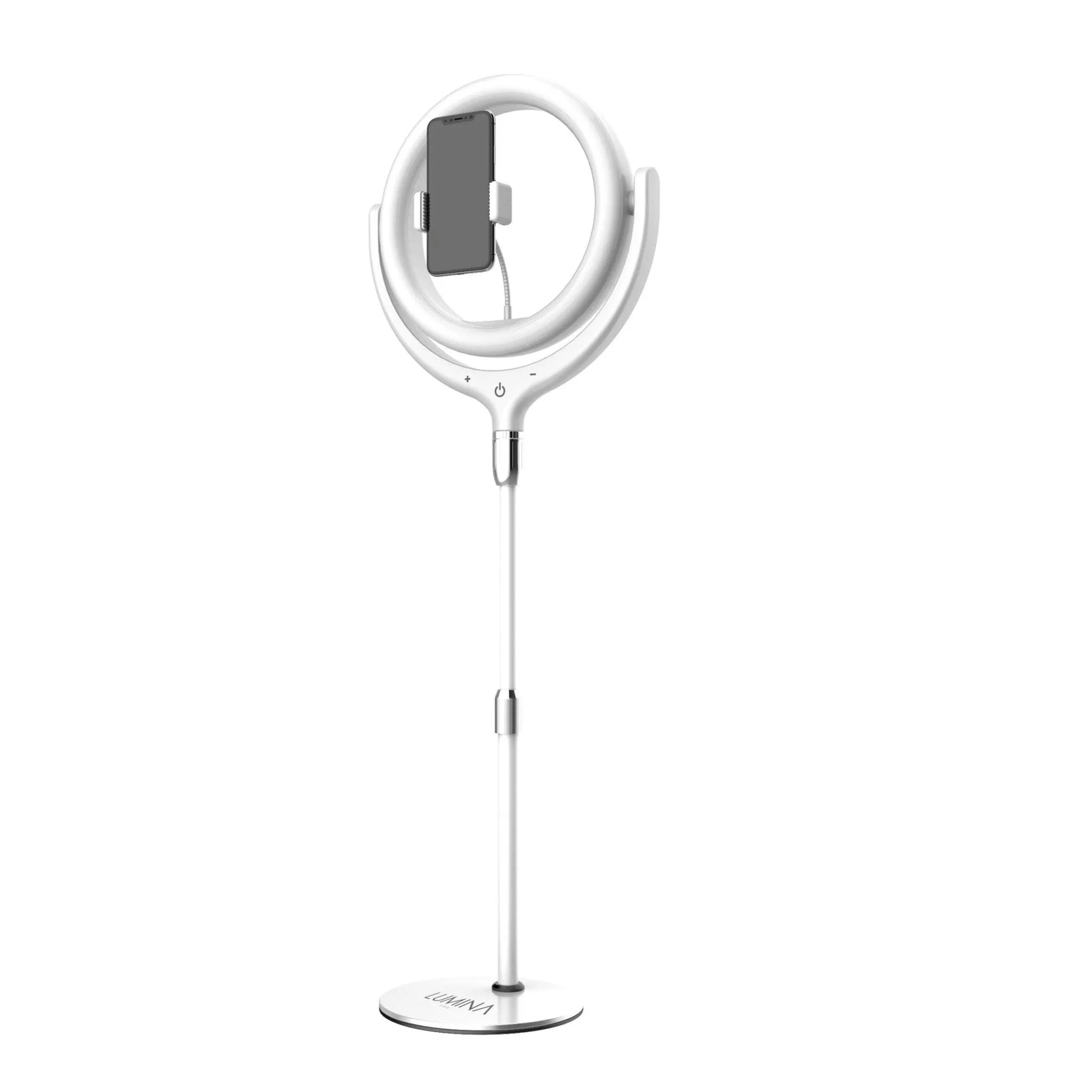12 inch Mini Ring Light with Stand in Black and White Color