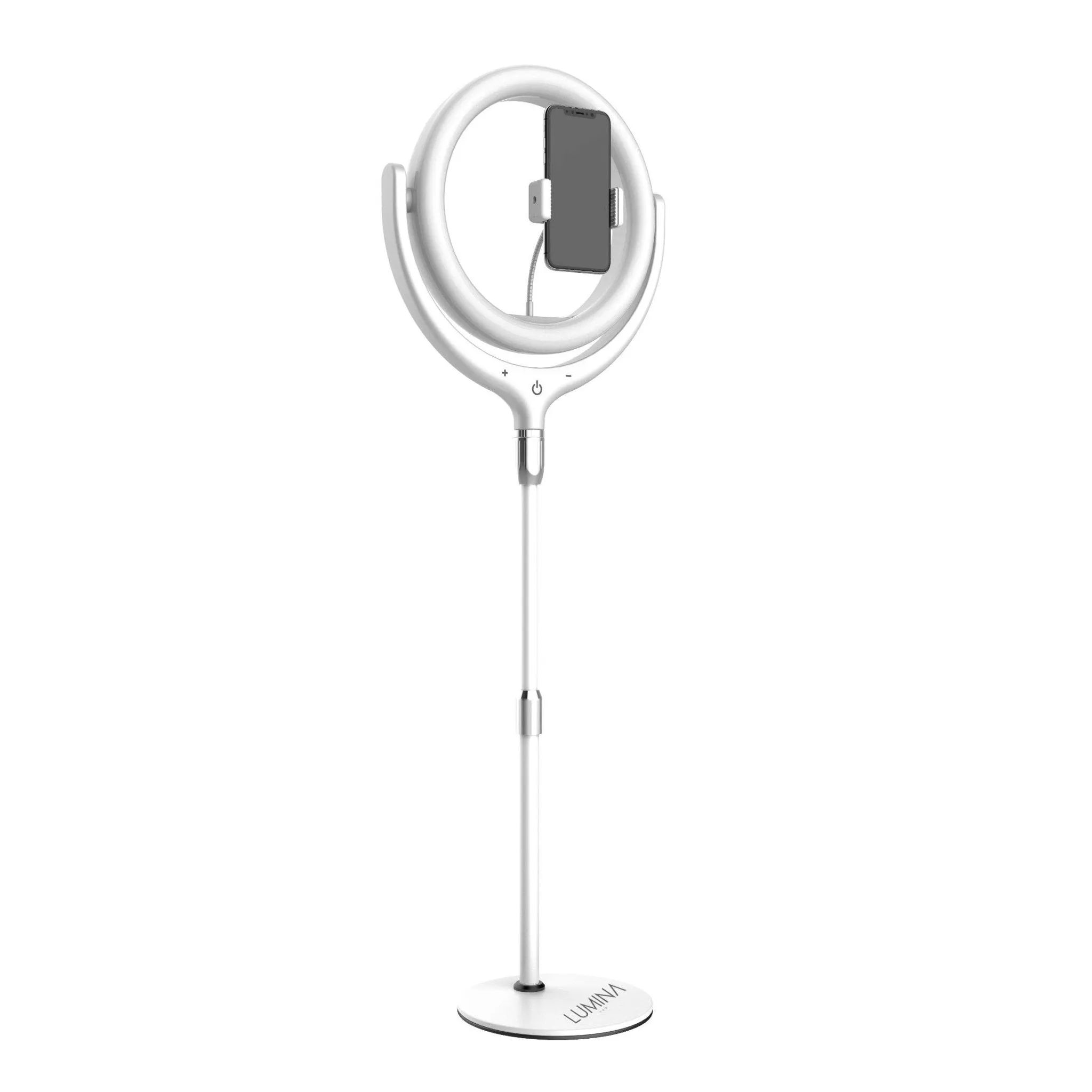 12 inch Mini Ring Light with Stand in Black and White Color