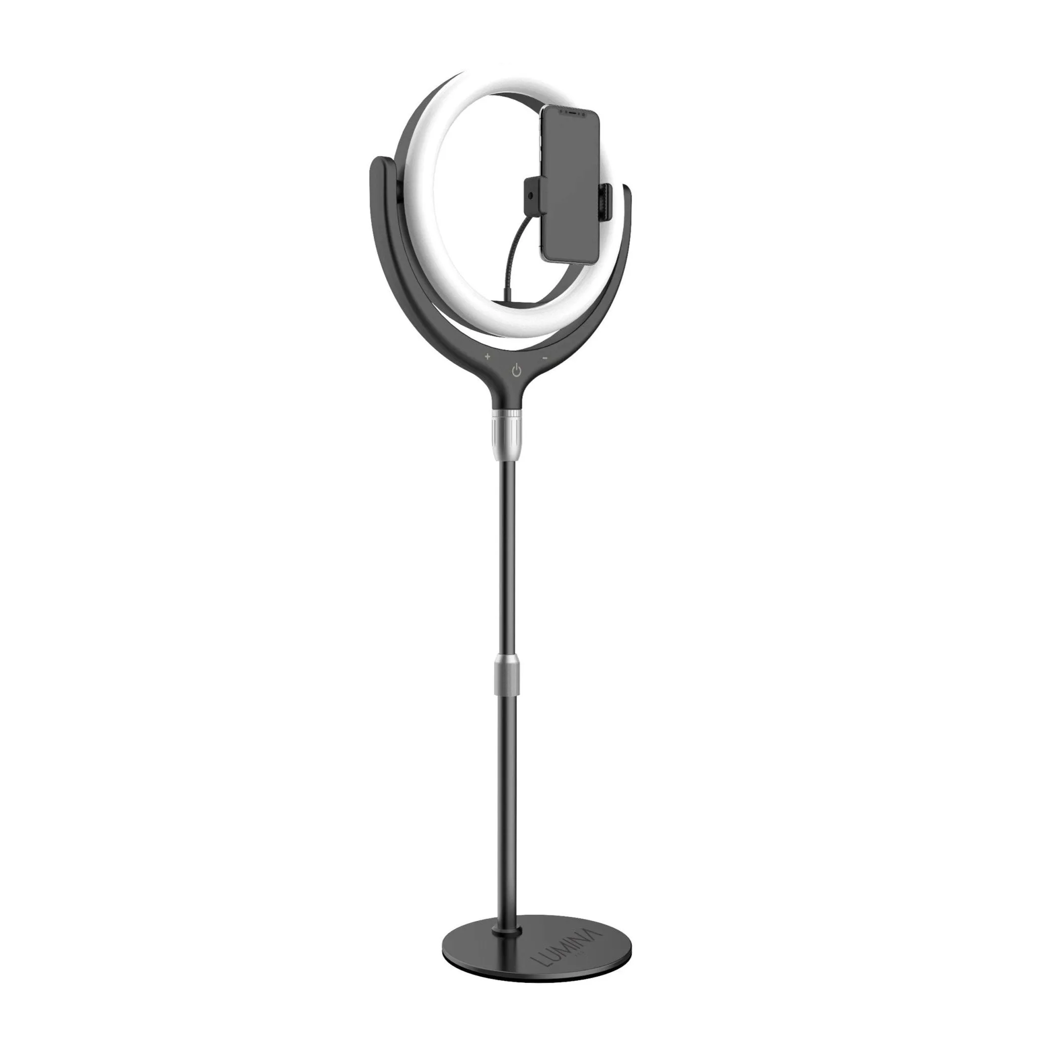 12 inch Mini Ring Light with Stand in Black and White Color