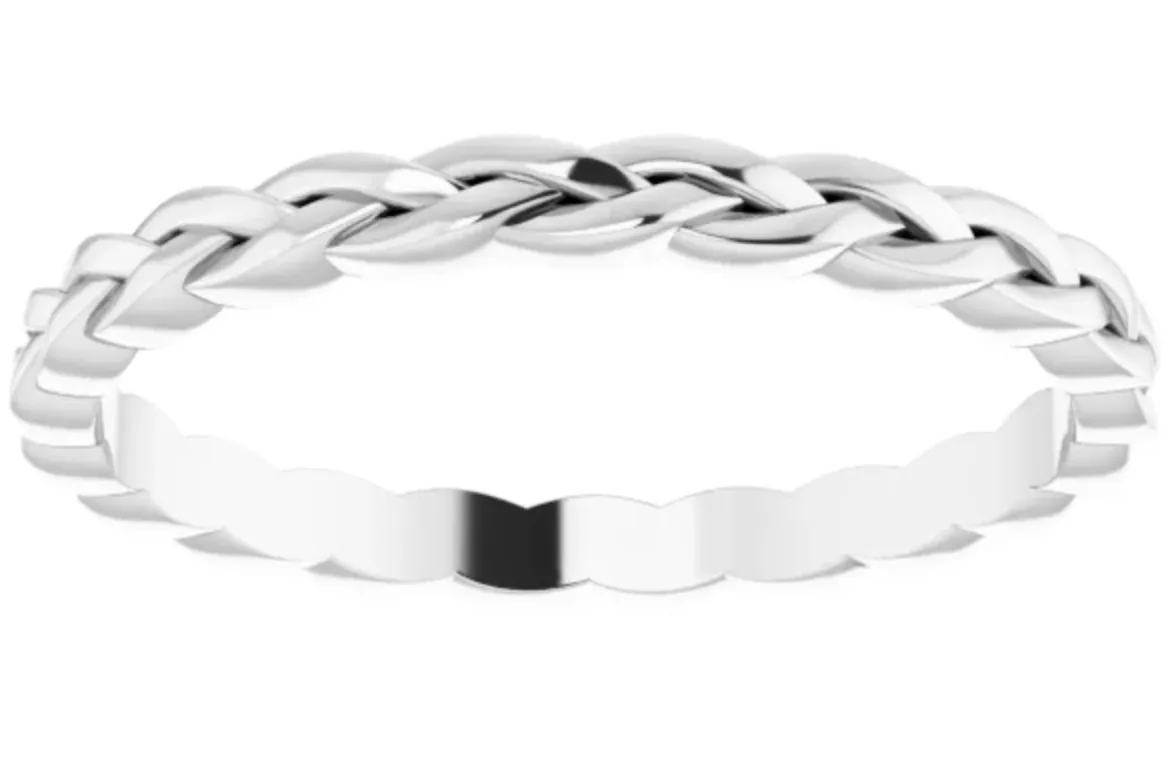 14kt Yellow gold Woven Band