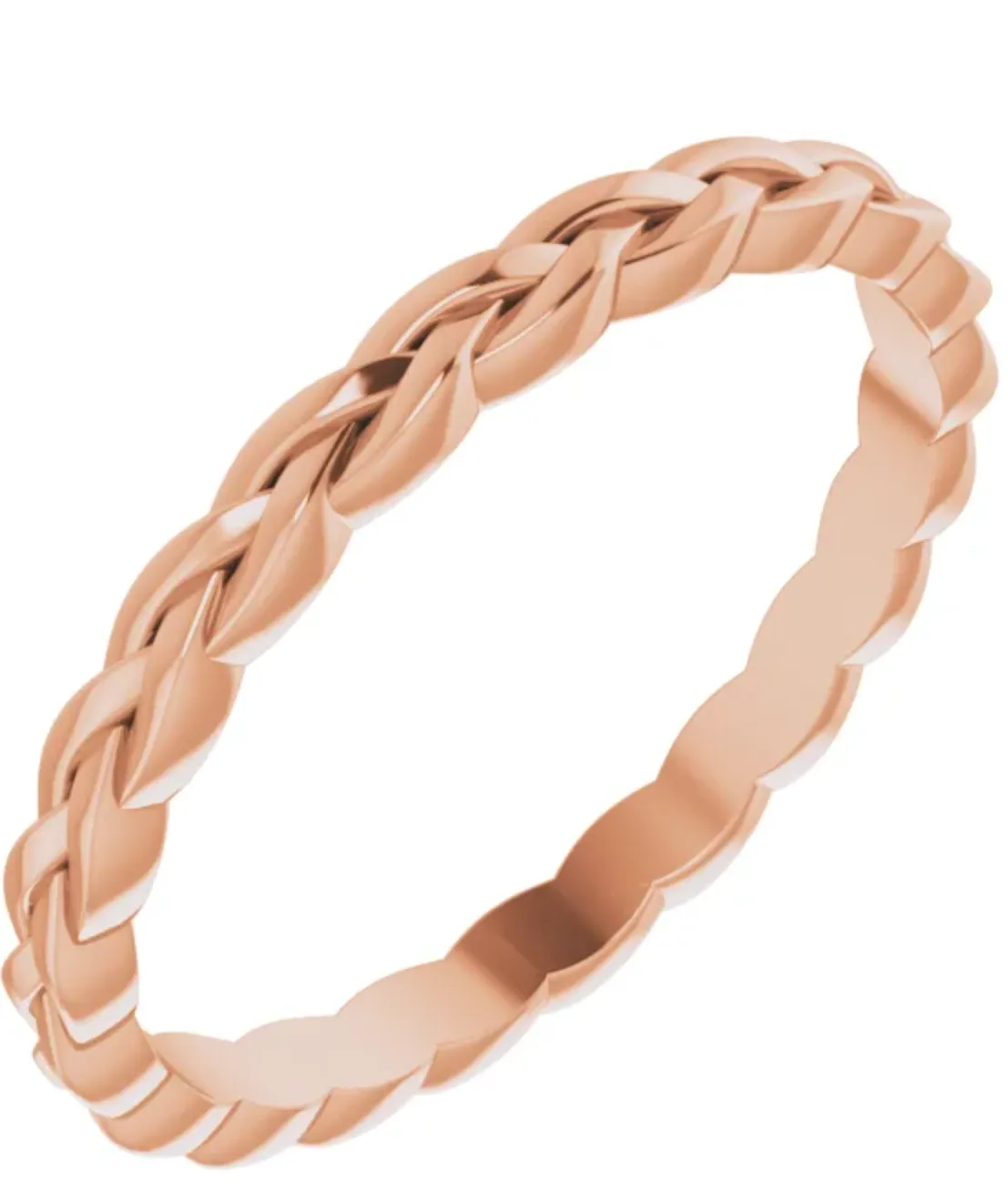14kt Yellow gold Woven Band