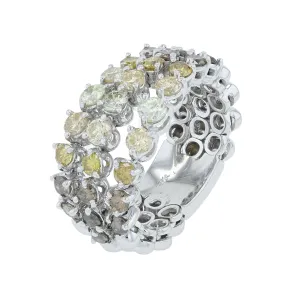 18K WG 2.16 CTW Diamond Flexible Ring