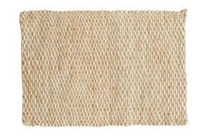 2x3 Hand Braided Ivory Entrance Mat