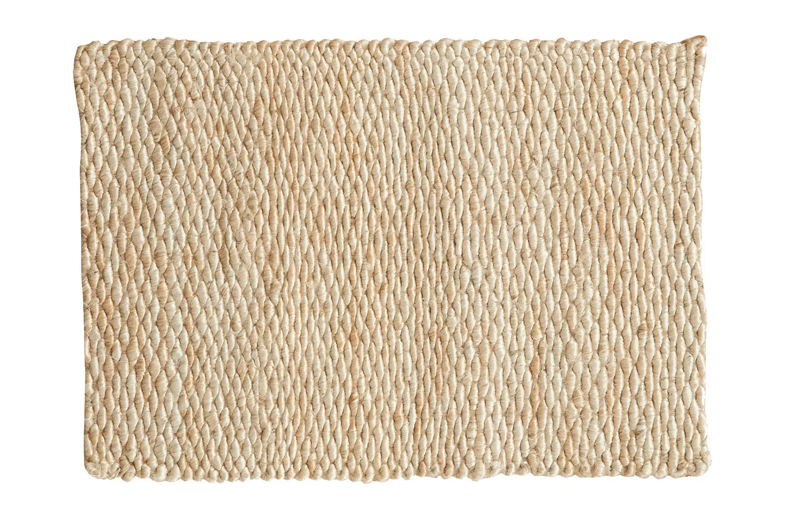 2x3 Hand Braided Ivory Entrance Mat