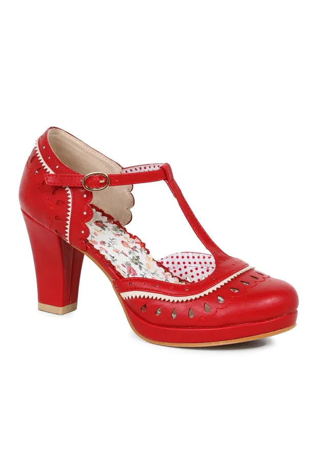 3  T Strap Cut Out Detail Heel