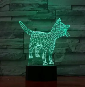 3D Touch Cat LED Light Table Lamp