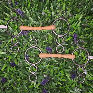 4 3/4” 4 Ring Flexi Happy Mouth Gag Bit ❤️