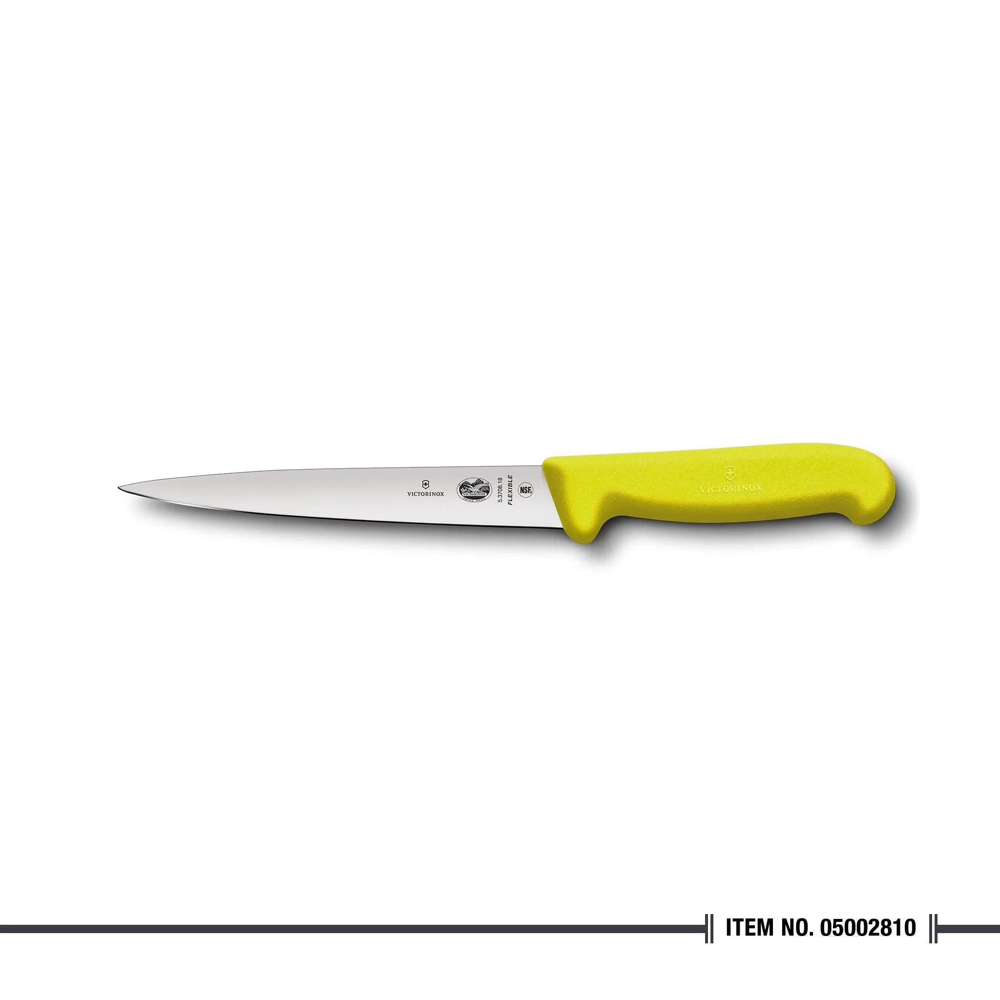 5.3708.18 HACCP Filleting Knfe Yellow 18cm Flexible