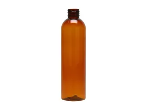 8 OZ Amber PET Plastic Bottles For Personal Care & Cosmetic Packaging (Pack Of 10)