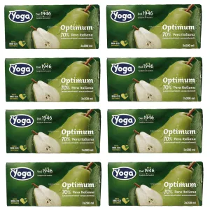 8x Yoga Optimum Brik Pera Birnen Fruchtsaft 3x200ml