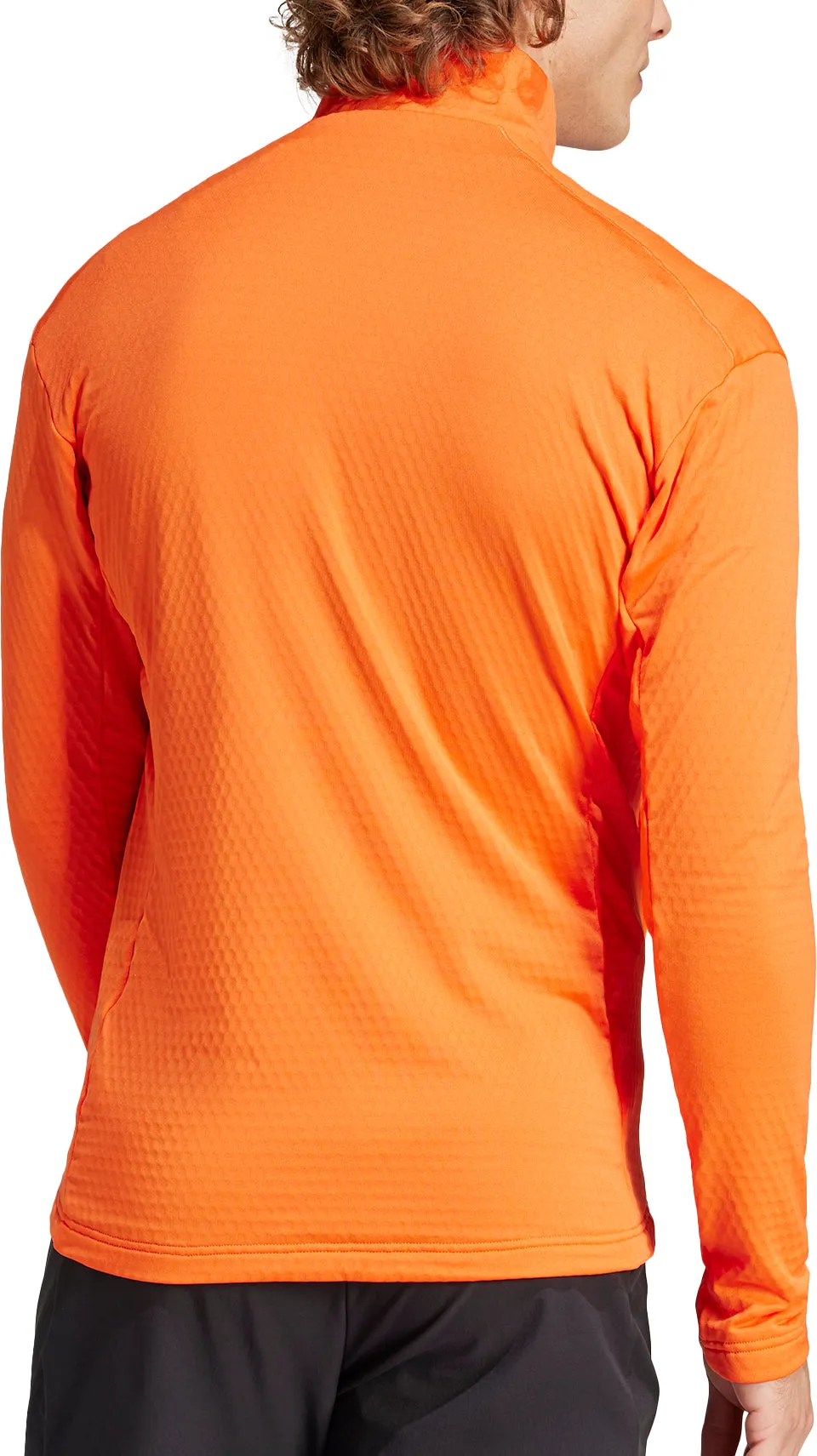 adidas Terrex Multi Light Full Zip Long Sleeve Mens Walking Top - Orange