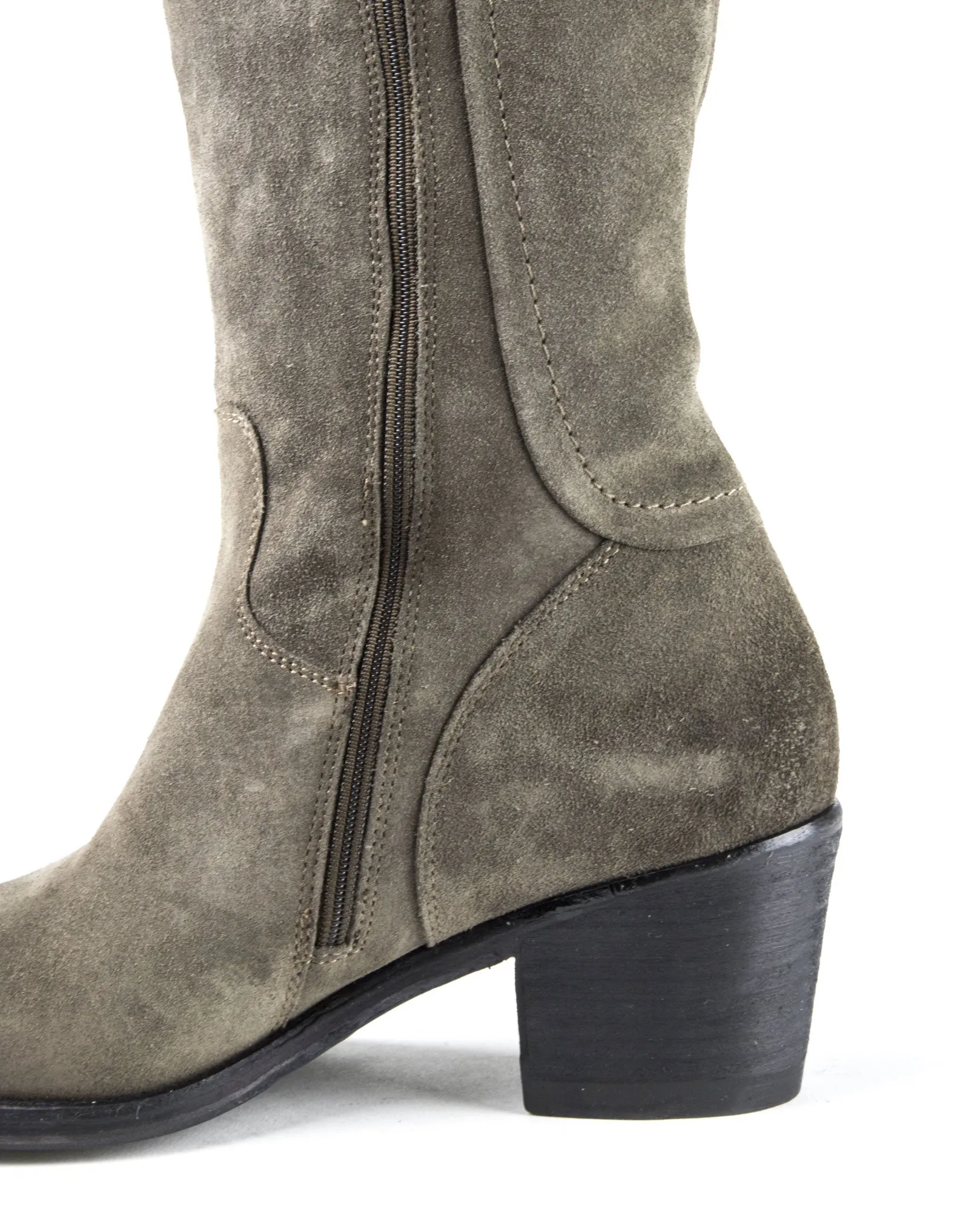 ALBERTO FERMANI Women's Brown Suede Circio Riding Boots Size 7 NWD