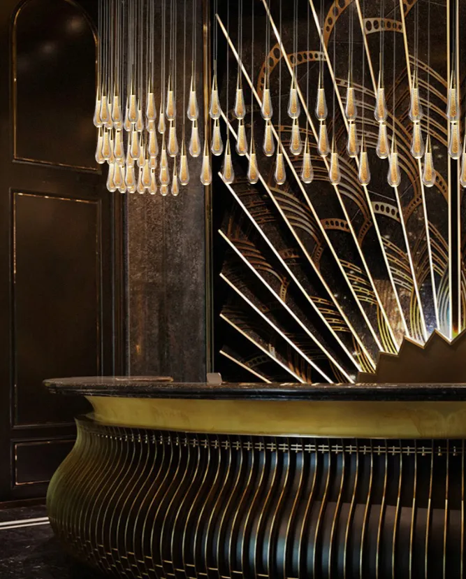Allure LED Glass Ceiling Chandelier