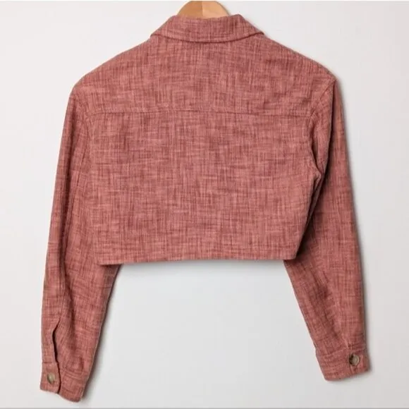 ARITZIA WILFRED Little Cropped Jacket Tweed XXS Aritzia