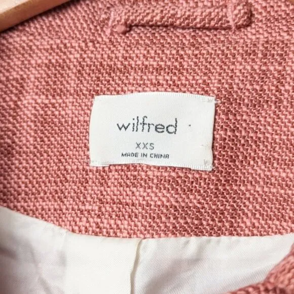 ARITZIA WILFRED Little Cropped Jacket Tweed XXS Aritzia