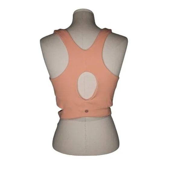 Athleta Conscious Cut Out Crop Tank Sports Bra