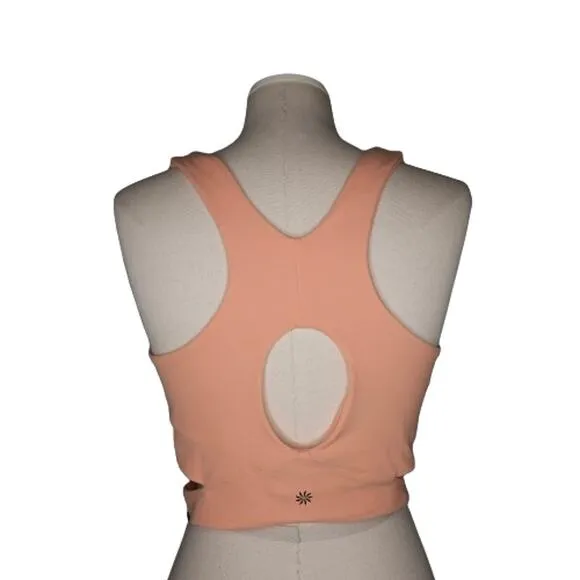 Athleta Conscious Cut Out Crop Tank Sports Bra