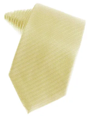 Banana Herringbone Necktie