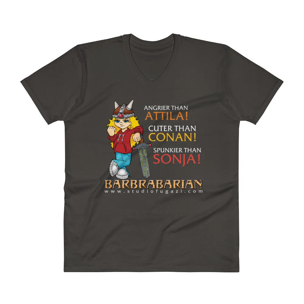 Barbrabarian V-Neck T-Shirt