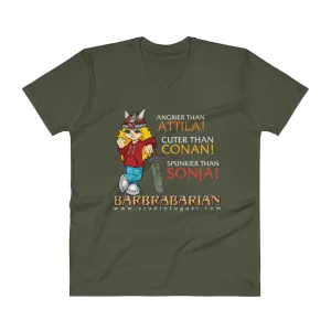 Barbrabarian V-Neck T-Shirt