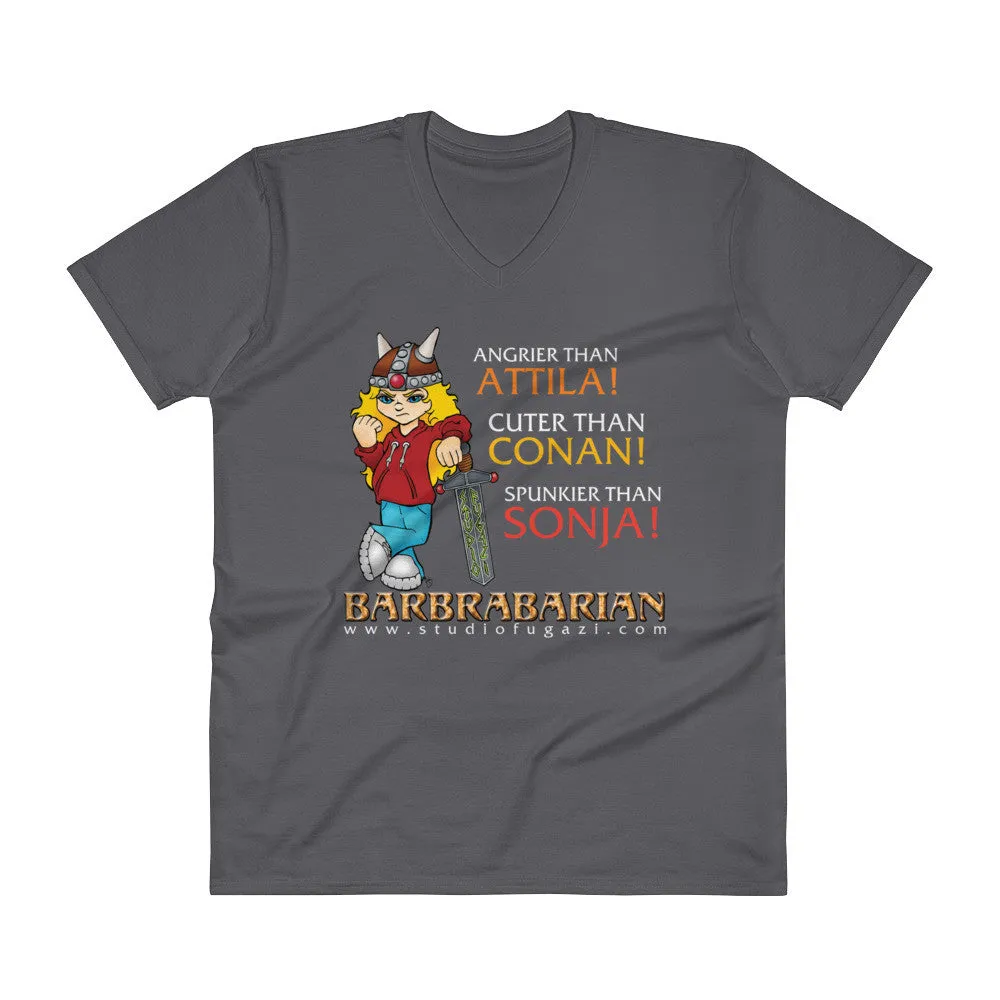 Barbrabarian V-Neck T-Shirt