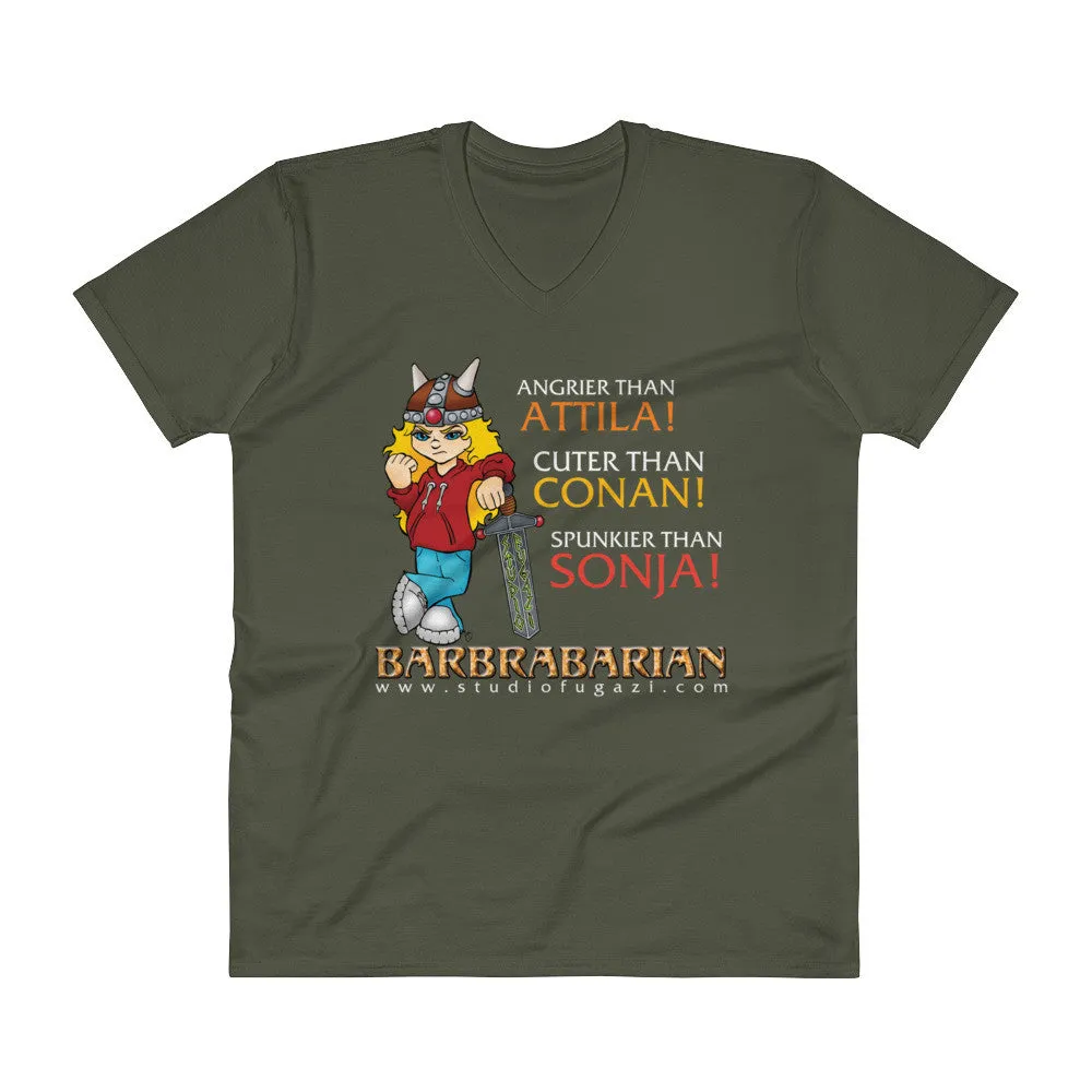 Barbrabarian V-Neck T-Shirt