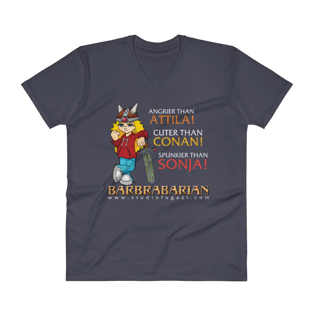 Barbrabarian V-Neck T-Shirt