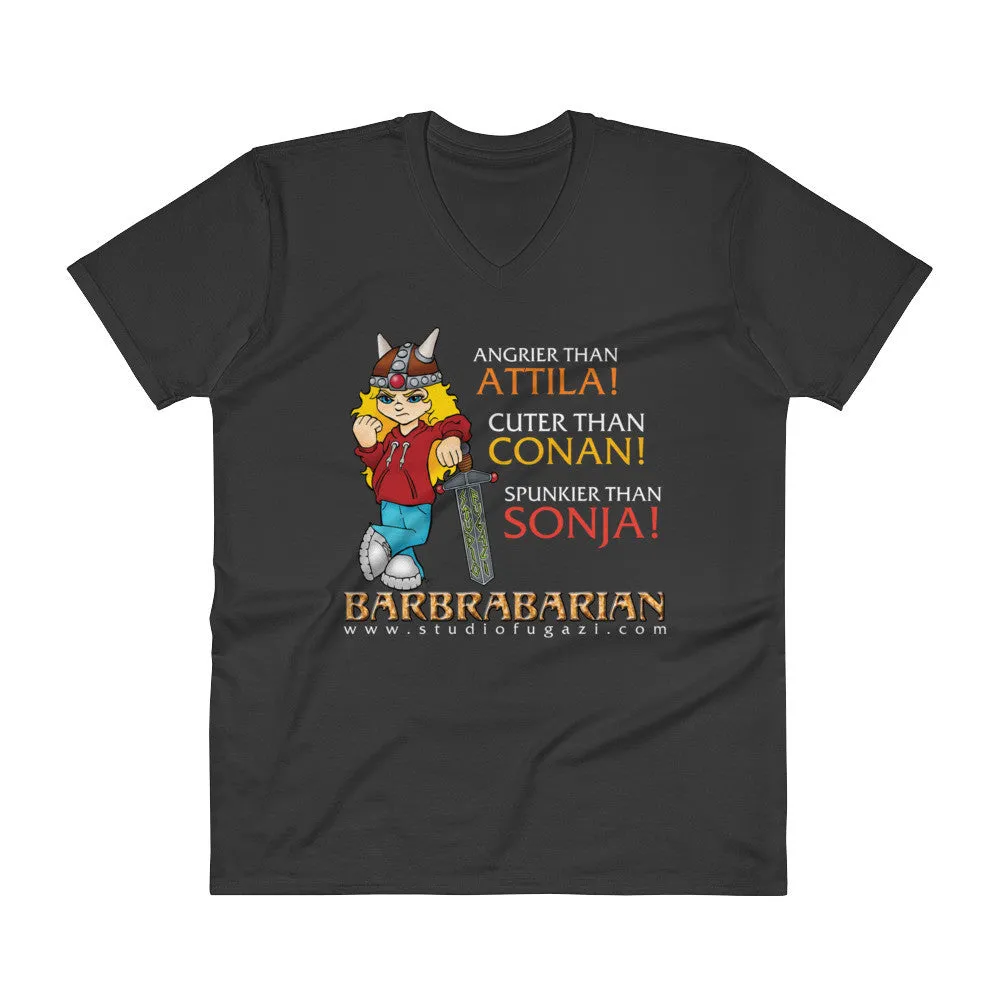 Barbrabarian V-Neck T-Shirt