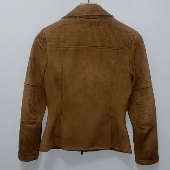 BetaBrand Vegan Suede Moto Jacket Womens Size‎ XS