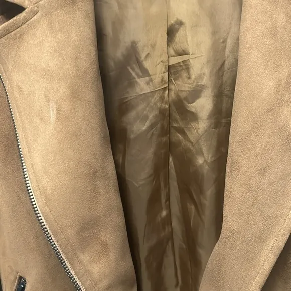 BetaBrand Vegan Suede Moto Jacket Womens Size‎ XS