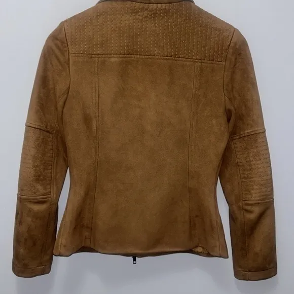 BetaBrand Vegan Suede Moto Jacket Womens Size‎ XS