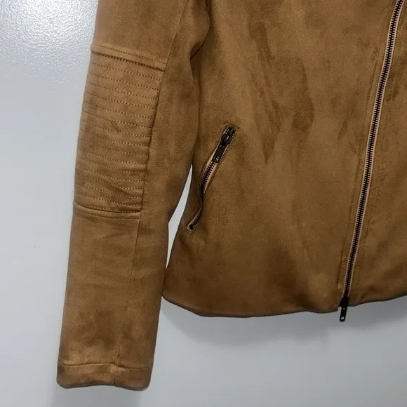 BetaBrand Vegan Suede Moto Jacket Womens Size‎ XS