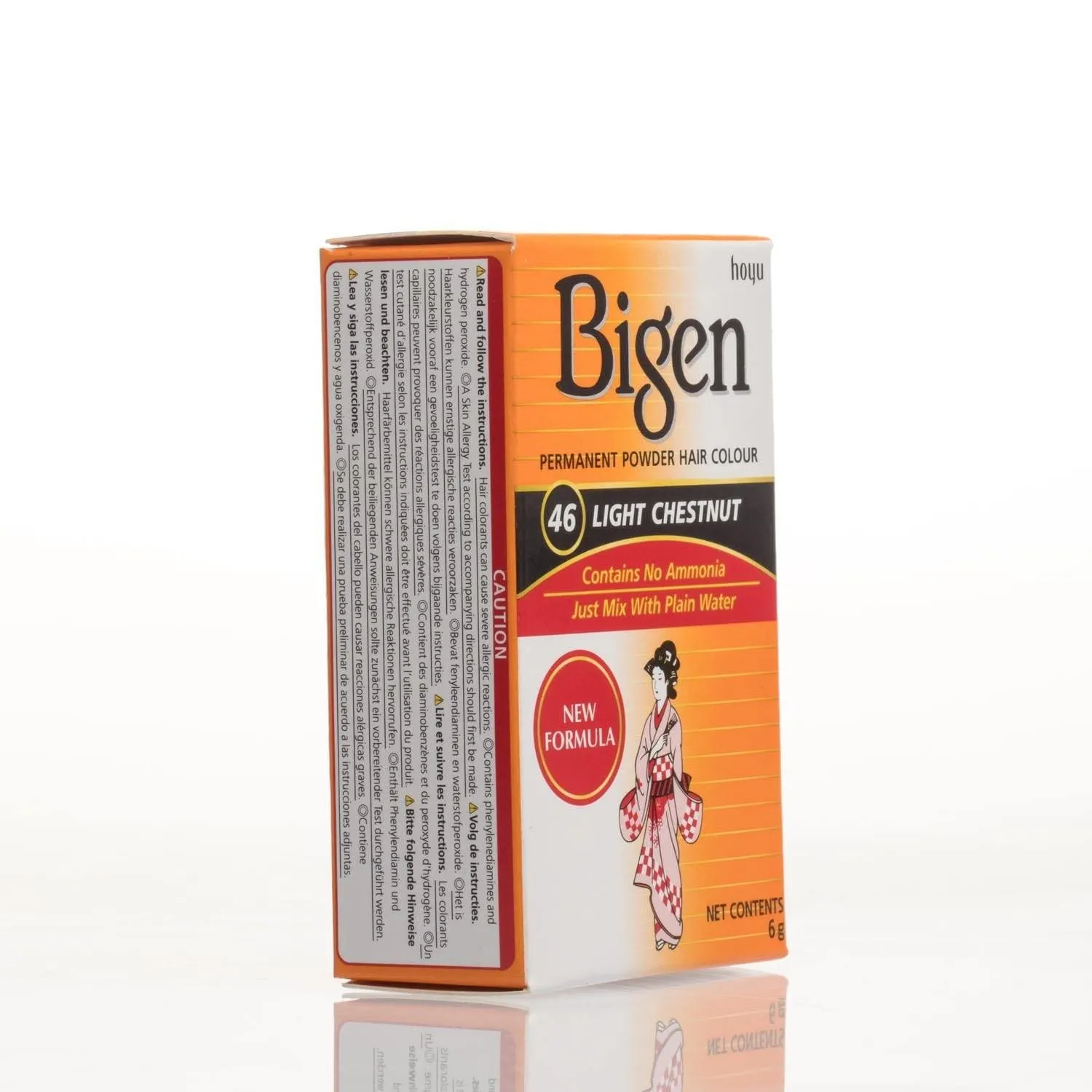 Bigen Permanent Powder Hair Color - 46 - Light Chestnut