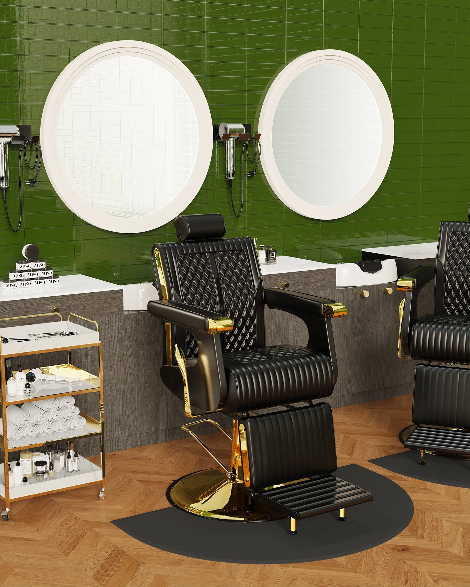 Black Gold Barber Chair BS-161