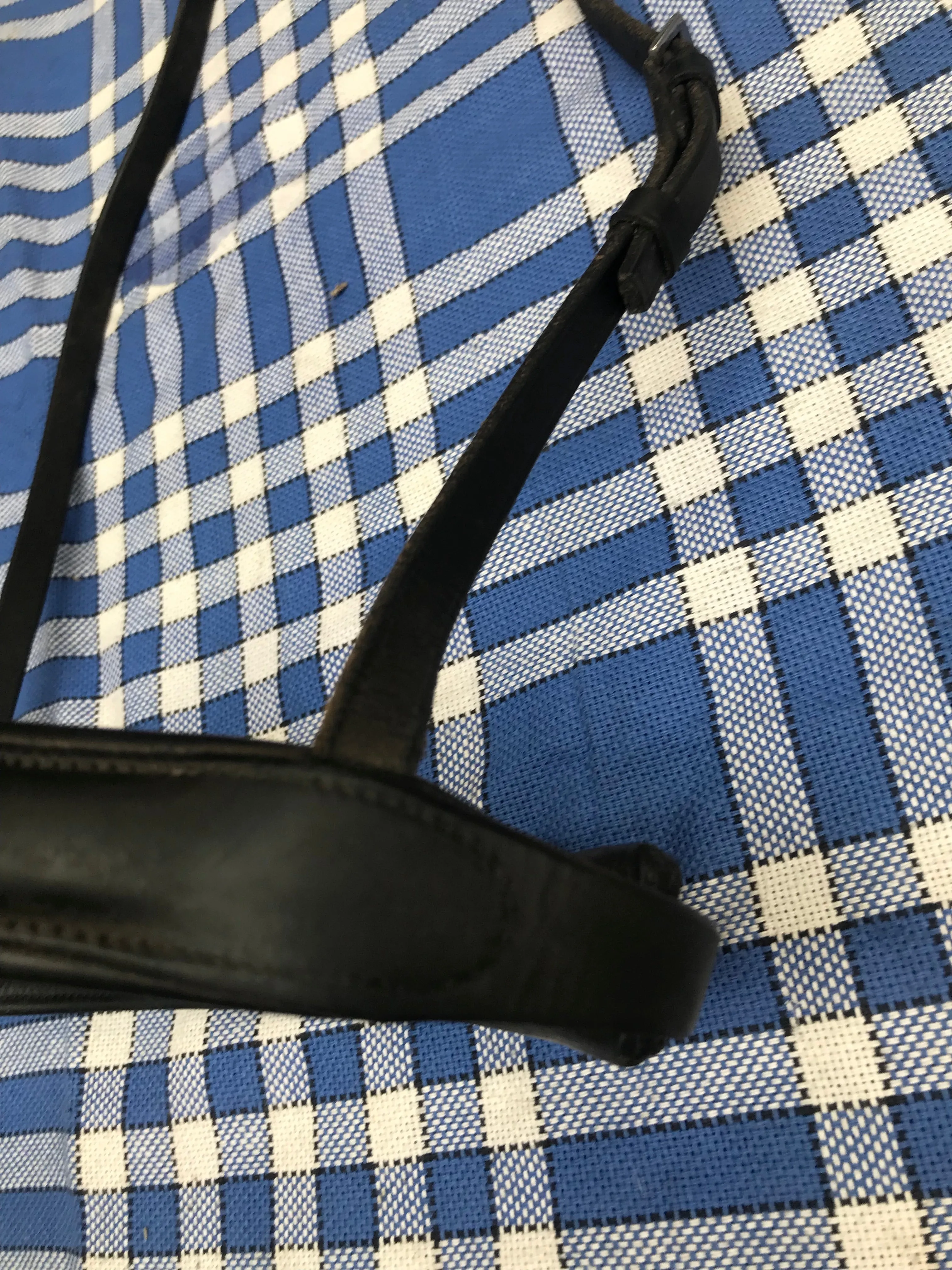Black leather soft noseband in cob size FREE POSTAGE*