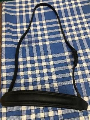 Black leather soft noseband in cob size FREE POSTAGE*