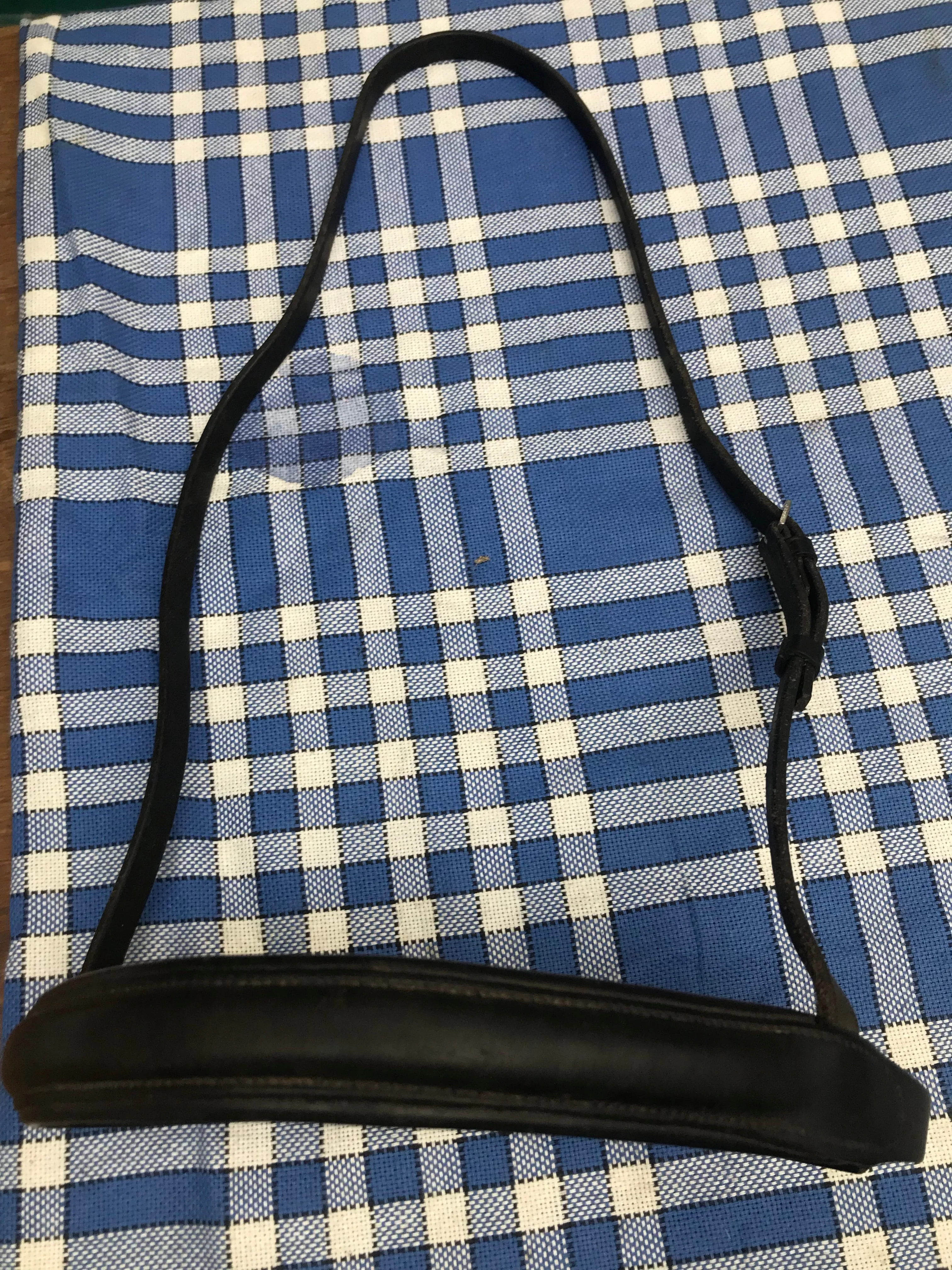 Black leather soft noseband in cob size FREE POSTAGE*