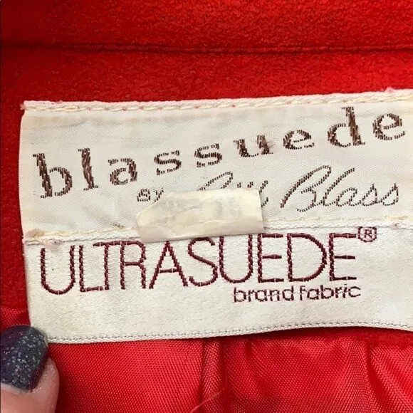BLASSUEDE by Bill Blass Vintage Coat Jacket Suede