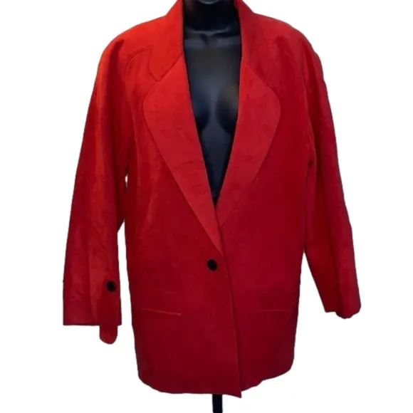 BLASSUEDE by Bill Blass Vintage Coat Jacket Suede