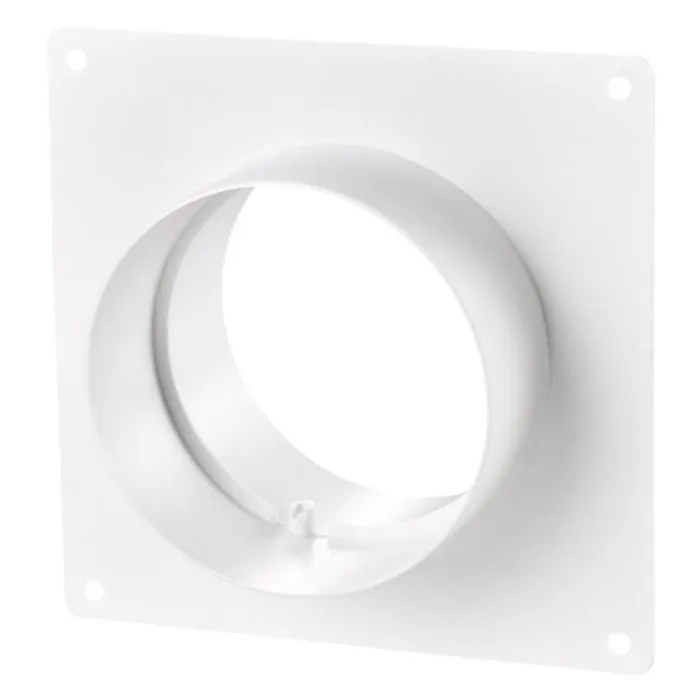 Blauberg DK-125-PVC-TER Ventilation PVC Flexible Duct Cowled Wall Kit 5" 125mm Terracotta