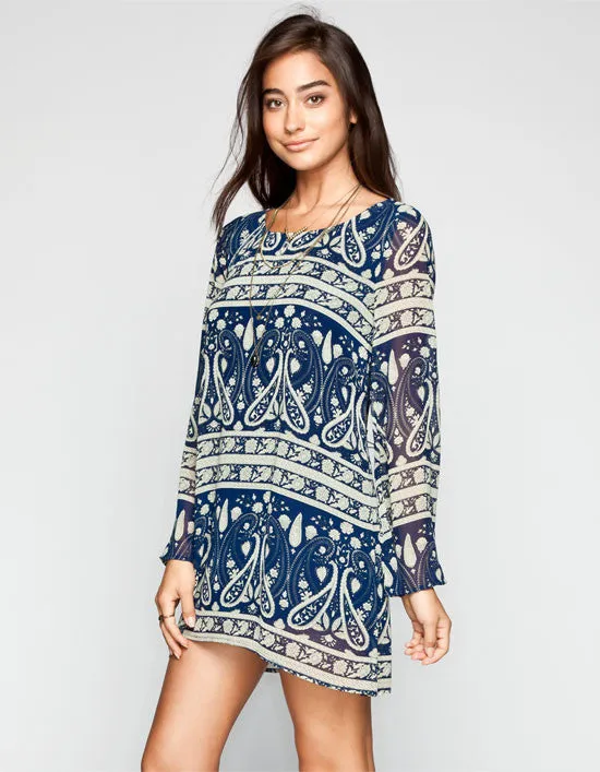 Blu Pepper | Paisley Print Dress
