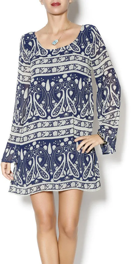 Blu Pepper | Paisley Print Dress