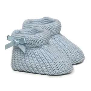 Blue Baby Knit Booties