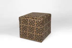 Borneo Mat Square Ottoman - Bloom