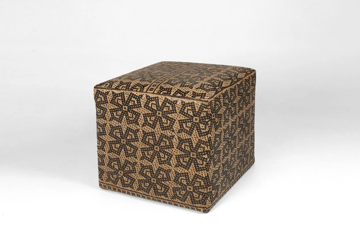 Borneo Mat Square Ottoman - Bloom