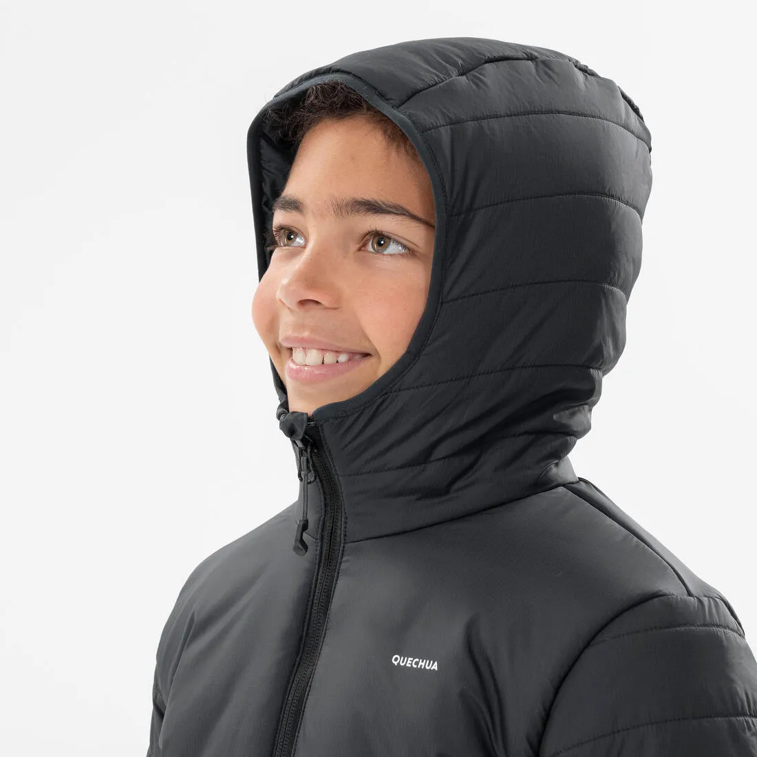 BOYS’ PADDED HIKING JACKET HYBRID AGED 7-15