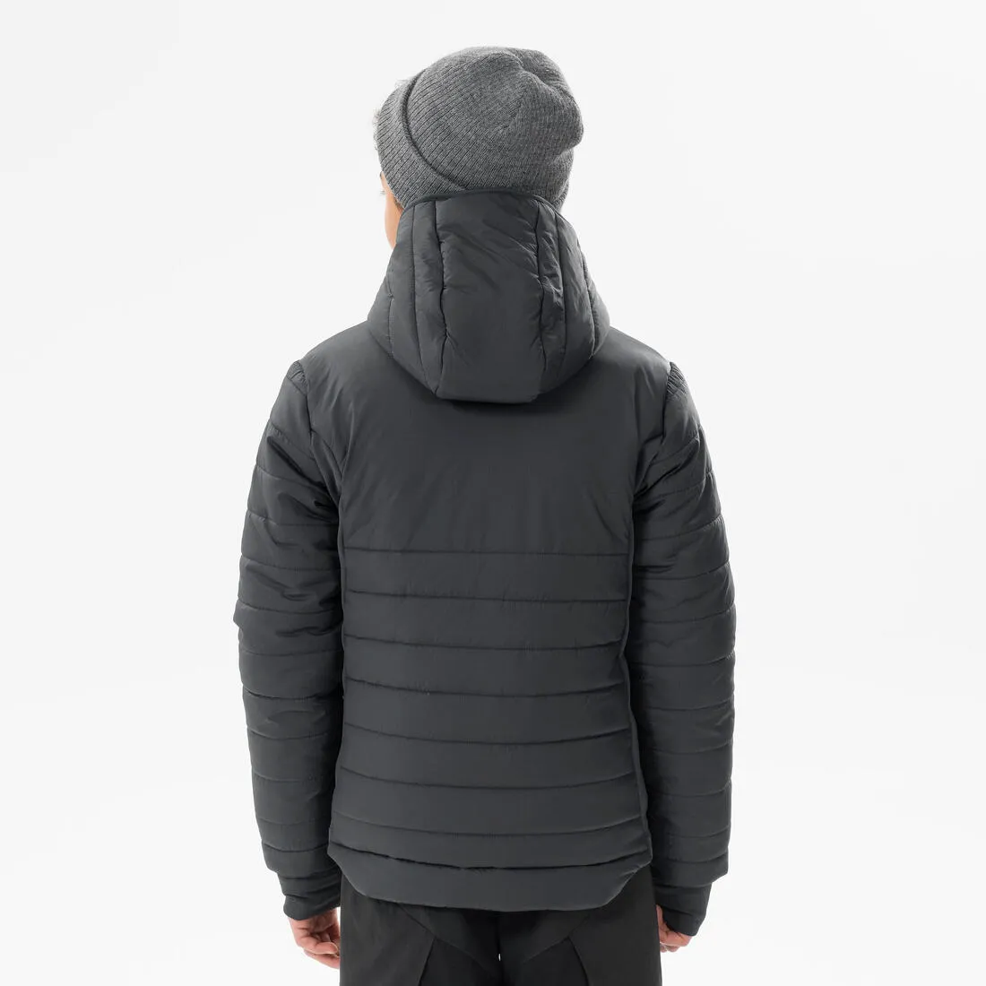 BOYS’ PADDED HIKING JACKET HYBRID AGED 7-15