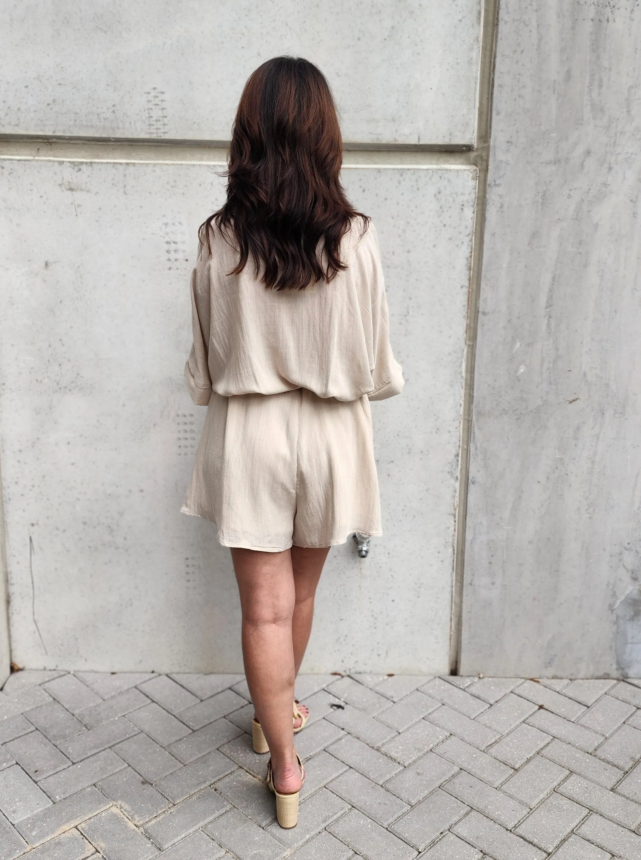 Breezy Belted Romper- Final Sale